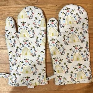Floral Oven Mitts